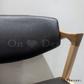 丹麥大師設計 flap-back 反拍餐椅 皮革專區 原木/黑皮 (複刻版)_7