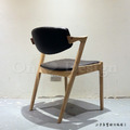 丹麥大師設計 flap-back 反拍餐椅 皮革專區 原木/黑皮 (複刻版)_6