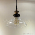 RH 風格 Loft 復古酒吧 工業玻璃鍋蓋吊燈 透明色-20CM 小號_5
