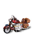 美式 復古 工業風 創意禮品 樹脂 擺件 裝飾品 哈雷 重機 擺飾 -紅