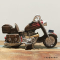 美式 復古 工業風 創意禮品 樹脂 擺件 裝飾品 哈雷 重機 擺飾 -紅_5