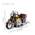 美式 復古 工業風 創意禮品 樹脂 擺件 裝飾品 哈雷 重機 擺飾 -黃_6