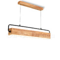 Loft 北歐風 直排 木 原木 實木 北歐 風格 餐廳 旋轉盒 LED 直尺吊燈 -90CM