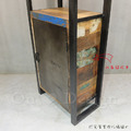 美式 VINTAGE 工業風 LOFT 實木 印度手工 沃特字繪 仿舊收納櫃 書架 -鐵/回收木_5