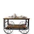 復古 美式 VINTAGE 工業風格家具 LOFT 咖啡桌 板車大車輪 馬車茶几