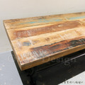 法式鄉村家具 LOFT工業 VINTAGE鑄黑鐵實木 咖啡桌 回收木拱門長凳_6