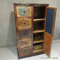 美式 VINTAGE 工業風 LOFT 實木 印度手工 工業家具 回收木 緋爾 回收木 五抽 書櫃_6