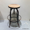 復古 美式 VINTAGE 餐廳 酒吧 榆木 仿舊 托萊多 升降吧台椅 凳_4