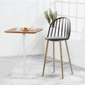 特價-北歐 輕工業風格 家具 扶手 餐廳椅 咖啡廳椅 圓背溫莎 吧檯椅 中島 黑-灰墊_2