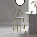 特價-北歐 輕工業風格 家具 扶手 餐廳椅 咖啡廳椅 圓背溫莎 吧檯椅 中島 咖-灰墊_2