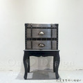 復古 美式 VINTAGE 工業風格家具 仿舊LOFT 飛行 鋁皮 仿古 行李箱 收納櫃 邊櫃 床頭櫃_3