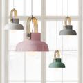 丹麥設計 北歐 極簡 輕工業風 木 鋁製 餐廳燈 走道燈 多彩 梅莉 吊燈 A款- 粉色_1