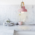 丹麥設計 北歐 極簡 輕工業風 木 鋁製 餐廳燈 走道燈 多彩 梅莉 吊燈 A款- 粉色_2