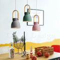 丹麥設計 北歐 極簡 輕工業風 木 鋁製 餐廳燈 走道燈 多彩 梅莉 吊燈 C款- 灰色_3