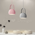 丹麥設計 北歐 極簡 輕工業風 鋁製 餐廳燈 走道燈 多彩 可調整角度 莫比 吊燈 - 粉色_2