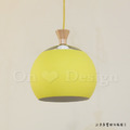 丹麥設計 北歐 極簡 輕工業風 鐵 實木 餐廳燈 走道燈 多彩 小燈籠 吊燈 - 黃色_4
