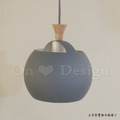 丹麥設計 北歐 極簡 輕工業風 鐵 實木 餐廳燈 走道燈 多彩 小燈籠 吊燈 - 灰色_6