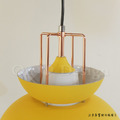 丹麥設計 北歐 極簡 輕工業風 鐵 實木 餐廳燈 走道燈 玻璃 多彩 音樂會 吊燈 -黃色_9