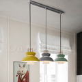 丹麥設計 北歐 極簡 輕工業風 鐵 實木 餐廳燈 走道燈 玻璃 多彩 音樂會 吊燈 -黃色_1