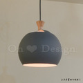 丹麥設計 北歐 極簡 輕工業風 鐵 實木 餐廳燈 走道燈 多彩 小燈籠 吊燈 - 灰色_8