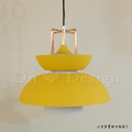 丹麥設計 北歐 極簡 輕工業風 鐵 實木 餐廳燈 走道燈 玻璃 多彩 音樂會 吊燈 -黃色_5