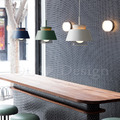 丹麥設計 北歐 極簡 輕工業風 鐵 實木 餐廳燈 走道燈 玻璃 多彩 PH 哥德吊燈 -灰色_3