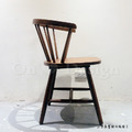 北歐極簡 設計款 小清新風格 無扶手餐椅 餐廳椅 104 圓背溫莎椅 實木 胡桃色_7