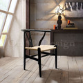 經典 餐廳 歐芬蘭極簡風 實木Y Chair餐椅 100% 黑木/原藤 (復刻板)_1