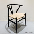 經典 餐廳 歐芬蘭極簡風 實木Y Chair餐椅 100% 黑木/原藤 (復刻板)_4