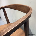 LOFT 法式 復古 工業風 酒吧 咖啡廳 餐廳 餐椅 朗尼 扶手 實木 圈椅 餐椅 胡桃色木座板_7