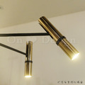 設計師燈款 北歐 後現代風格 奢華 可調整燈頭 古銅金 伽利略 LED 吸頂燈 7燈_7