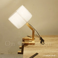 北歐風格 小清新 簡約 台燈 書房燈 笛卡兒 實木 桌燈_4