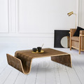 北歐風 客廳 OFFI Scando Table 和風曲木茶几 /雜誌架 胡桃色 (複刻版 )_1
