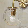 丹麥設計 北歐 極簡 設計師的燈款 走道燈 金屬 鍍金 鐵 玻璃 鑽石泡泡 壁燈_6