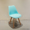 北歐風格 經典款式咖啡廳 餐廳 餐椅 DSW 腳架式 實木腳椅 - 藍_6