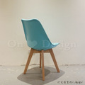 北歐風格 經典款式咖啡廳 餐廳 餐椅 DSW 腳架式 實木腳椅 - 藍_8