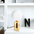 北歐 極簡 經典風格 台燈 書房燈 設計款 和風 大頭泡泡 鍍金 桌燈 -20CM_2