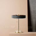 丹麥設計 歐式 酒店 奢華風 設計師的燈款 鐵 台燈 旋轉 鍍金桌燈 -黑色_2