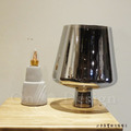 丹麥設計 輕工業風 口吹玻璃 設計師的燈款 台燈 水泥聖火 桌燈 -煙燻色_9