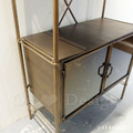 Vintage LOFT 法式 工業風 復古 鐵件 展示櫃 金閣 收納 展示架 -雙門_7