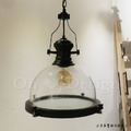 法式 Loft 工業風格 美式風格 克萊姆森 透明玻璃 吊燈-黑色_4