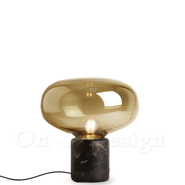 丹麥設計 歐式 酒店 奢華風 設計師的燈款 台燈   凱恩 大理石 桌燈 -琥珀色