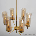 美式 復古 設計師燈款 北歐 後現代風格 客廳 主燈 金 諾曼第 吸頂燈 6燈 -琥珀色_7
