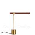 丹麥設計 北歐 奢華 沙金色 設計師的燈款 台燈 劍橋 胡桃色 LED 桌燈