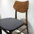 北歐極簡 設計款 小清新 餐椅 實木 餐廳椅 日式 艾莎 餐椅 柚木色-灰布_6