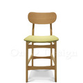 北歐 極簡 小清新 風格 中島吧檯椅 橡膠實木 原木色 艾莎吧檯椅 綠色-60H