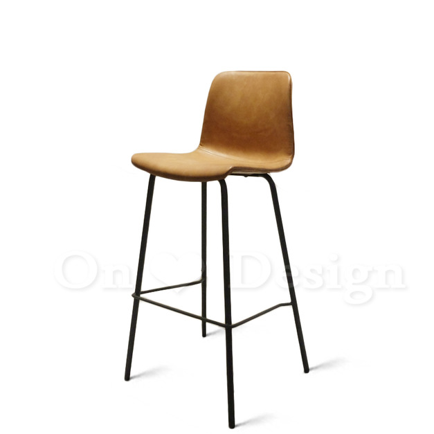 LOFT 工業風家具 復古仿舊鐵件 座墊   咖啡廳 喬特 靠背 吧檯椅-咖啡