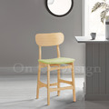 北歐 極簡 小清新 風格 中島吧檯椅 橡膠實木 原木色 艾莎吧檯椅 綠色-60H_1