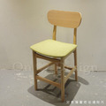北歐 極簡 小清新 風格 中島吧檯椅 橡膠實木 原木色 艾莎吧檯椅 綠色-60H_4
