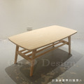 北歐風格 小清新 客廳 咖啡桌 和風 日式小茶几 雙層 茶几 原木色 -110CM_5